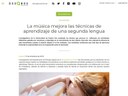 La música mejora las técnicas de aprendizaje de una segunda lengua (17/12/2019)