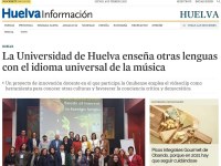 La Universidad de Huelva enseña otras lenguas con el idioma universal de la música (22/11/2020)